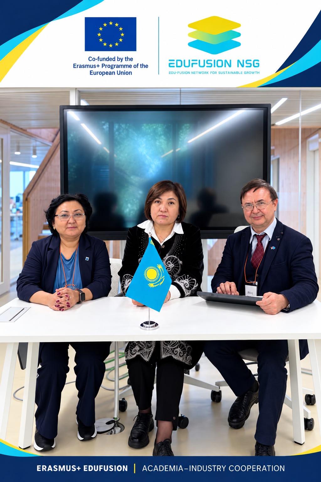 KazNARU ERASMUS+ EDUFUSION ХАЛЫҚАРАЛЫҚ КЕЗДЕСУІНДЕ ИННОВАЦИЯЛЫҚ ШЕШІМДЕРДІ ҰСЫНДЫ